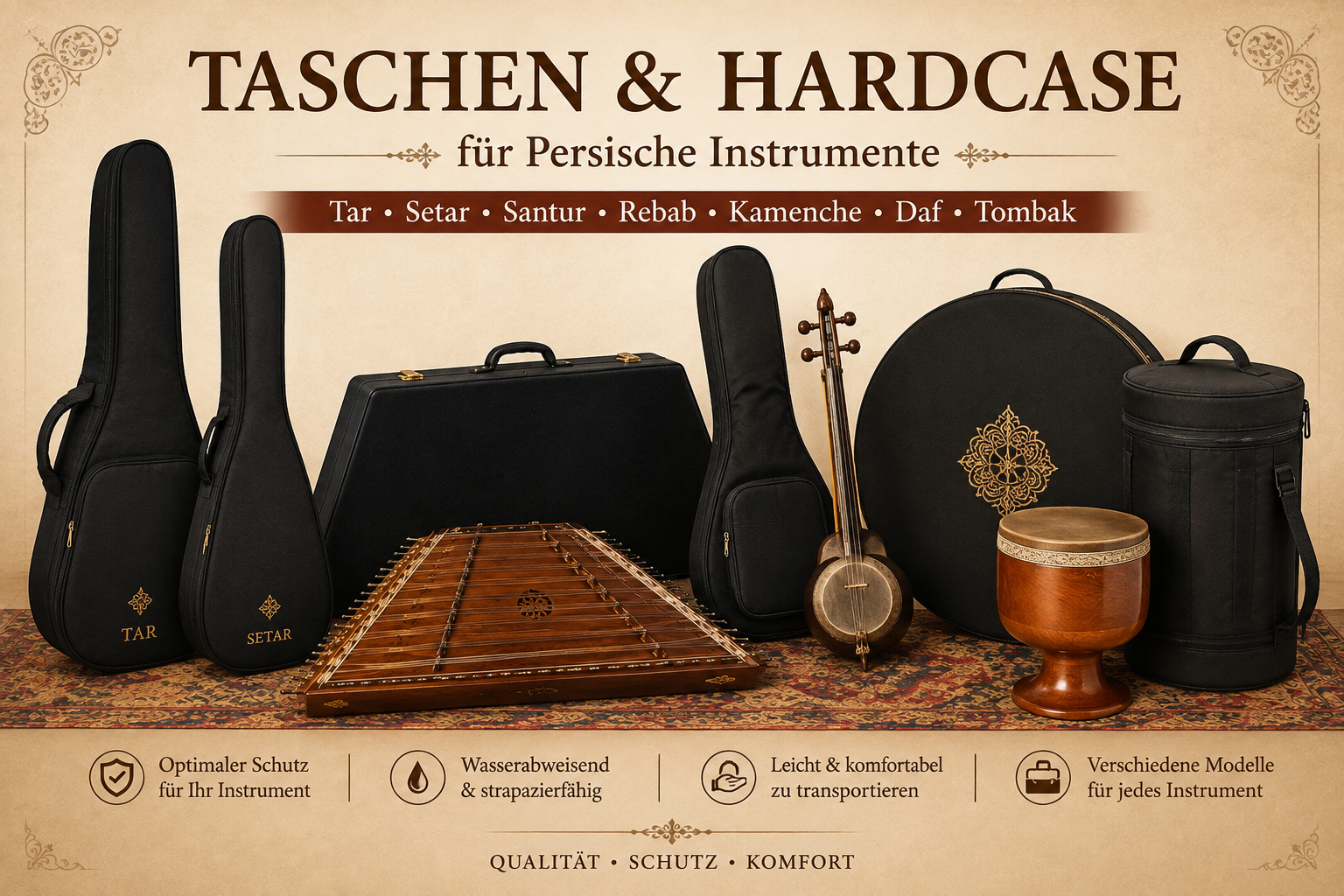 Taschen & Hardcase für Persische Instrumente